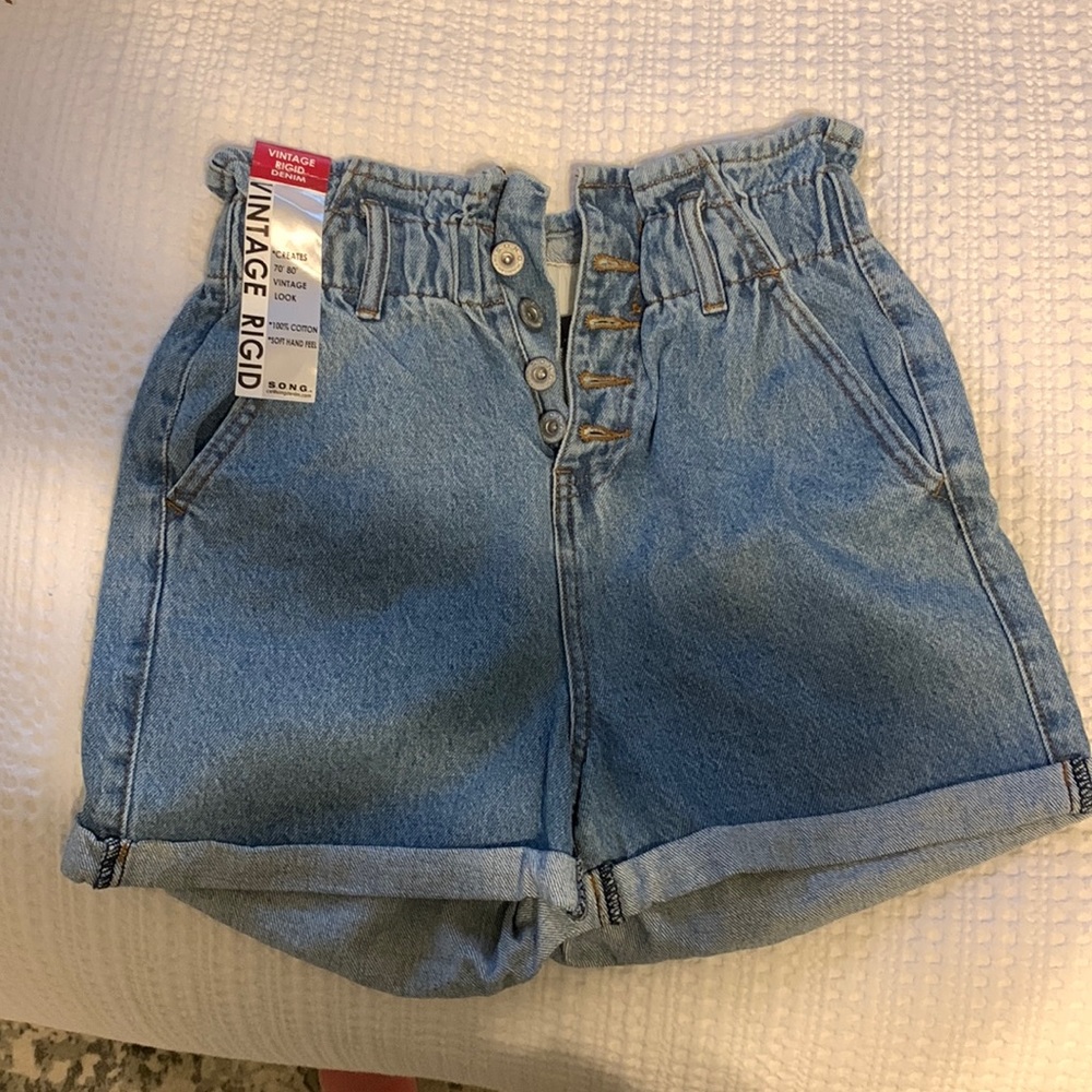 denim shorts